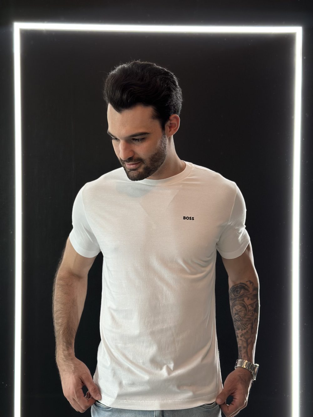 GRIFE ITALIANA HUGO BOSS BASIC BRANCA