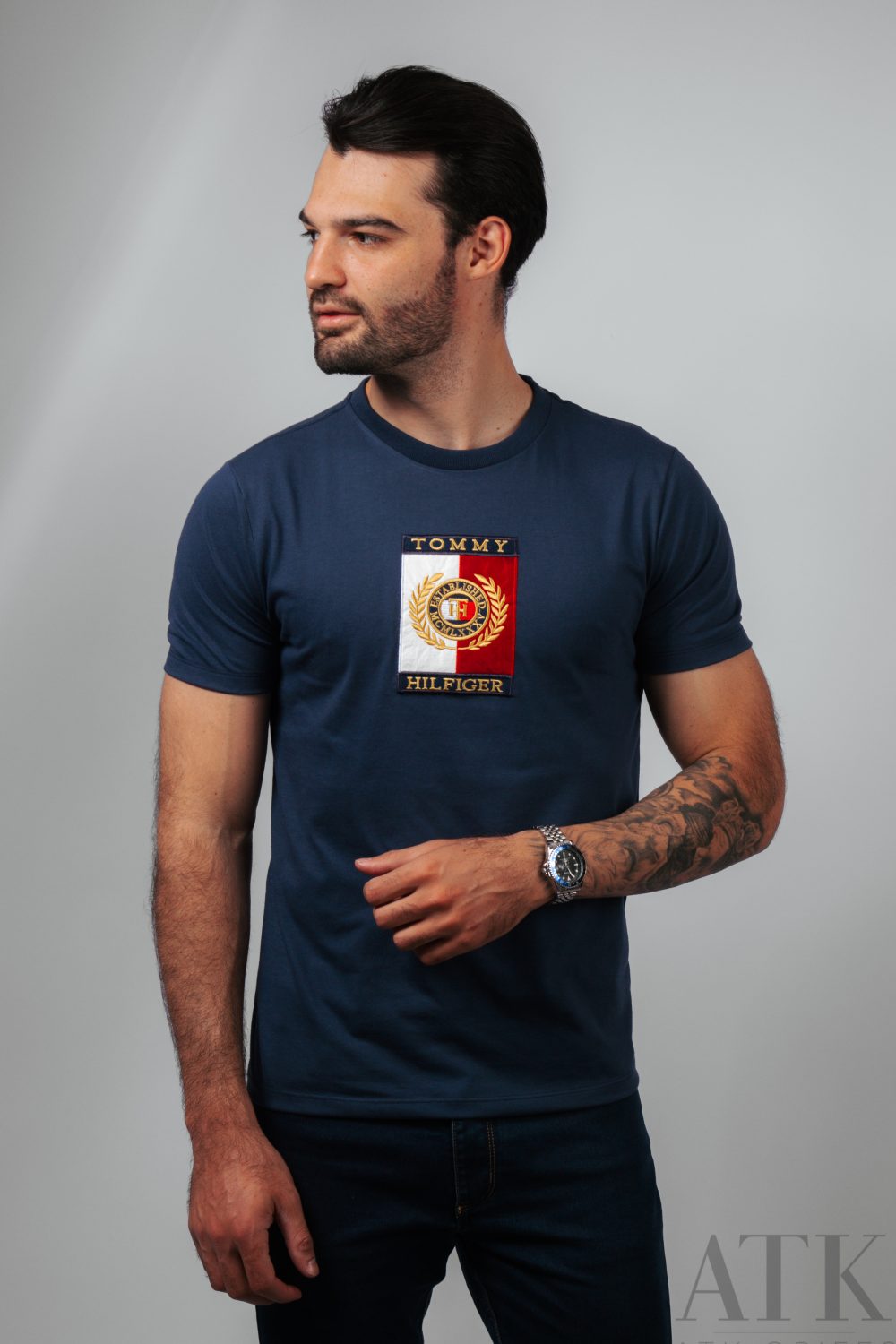 CAMISA COTTON PIMA TOMMY HILFIGER AZUL