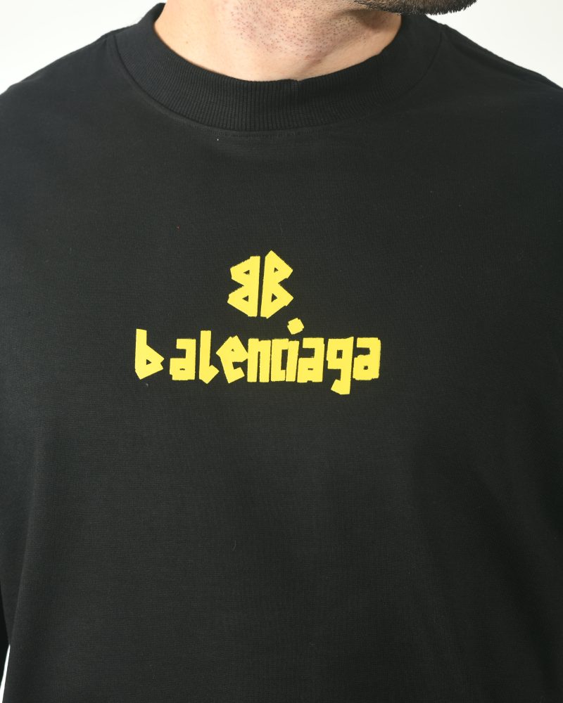 CAMISA OVERSIZED BALENCIAGA MALHA IMPORTADA PRETA - Image 3