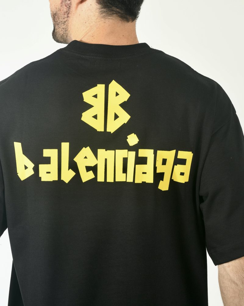 CAMISA OVERSIZED BALENCIAGA MALHA IMPORTADA PRETA - Image 2
