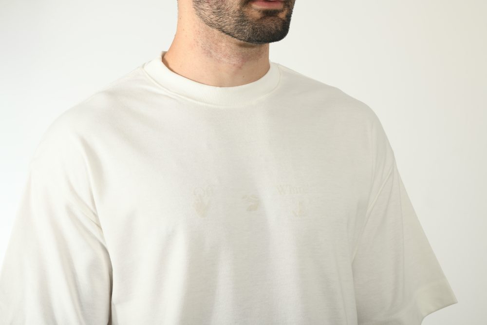 CAMISA OVERSIZED OFF WHITE MALHA IMPORTADA - Image 2