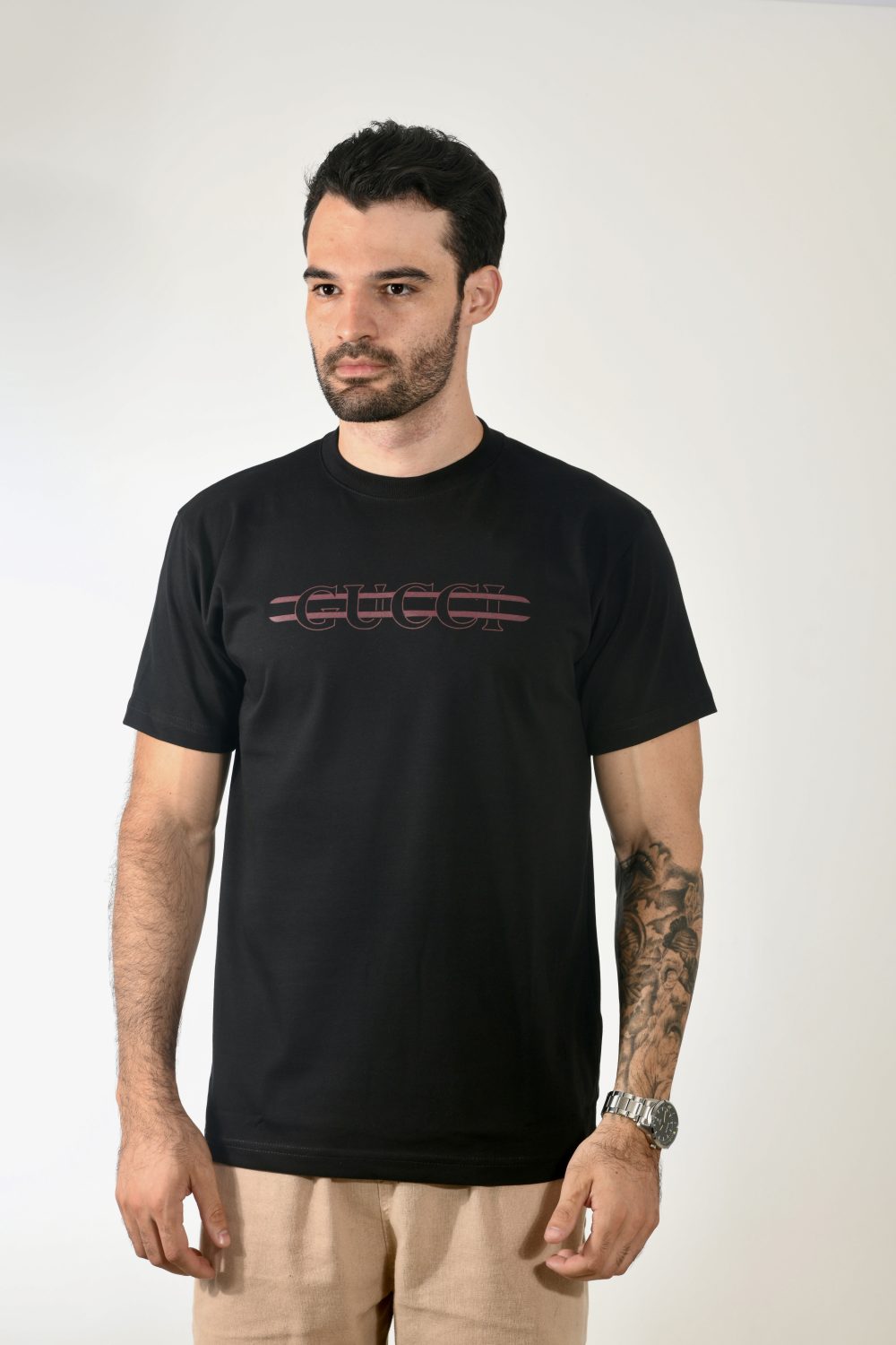 MALHA CHINESA CAMISA GUCCI PRETA