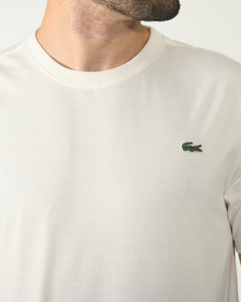 CAMISA COTTON PIMA LACOSTE BASICA OFF WHITE - Image 2