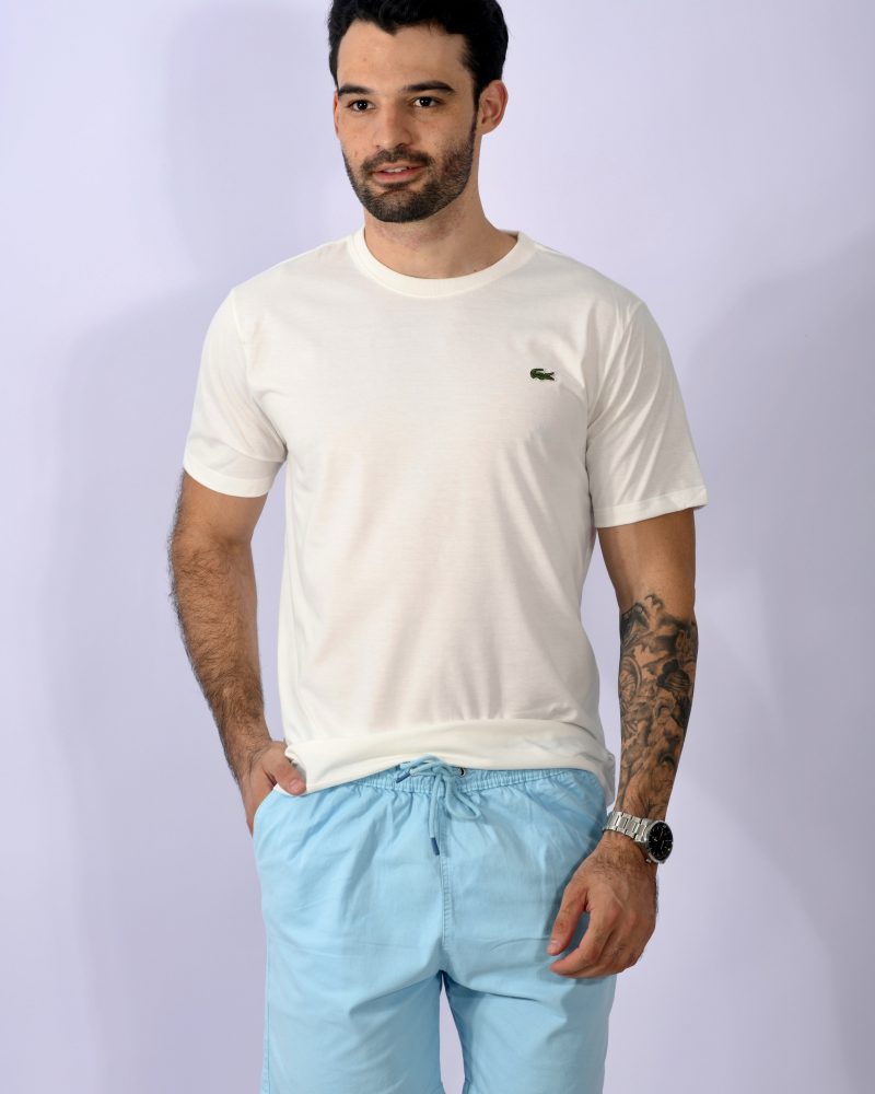 SHORT SARJA LACOSTE AZUL - Image 3