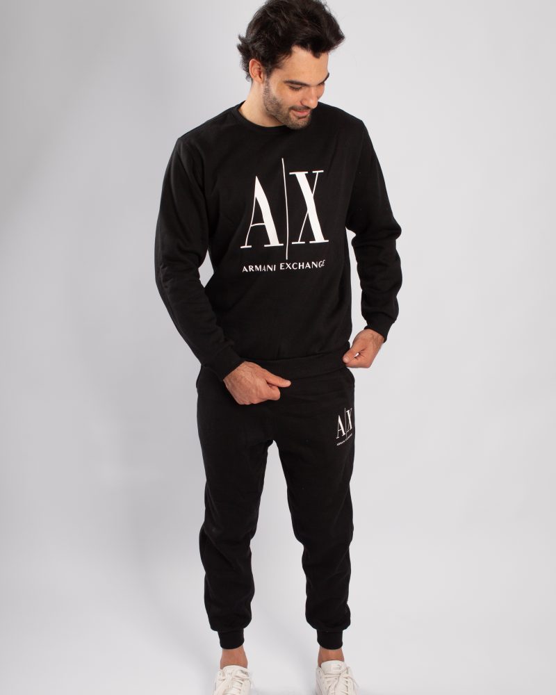 CONJUNTO MOLETOM ARMANI EXCHANGE PRETO - Image 4