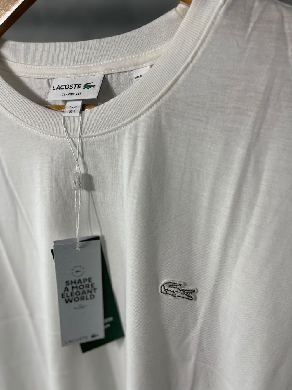 GRIFE ITALIANA LACOSTE BRANCA MONOCROMATICA - Image 2