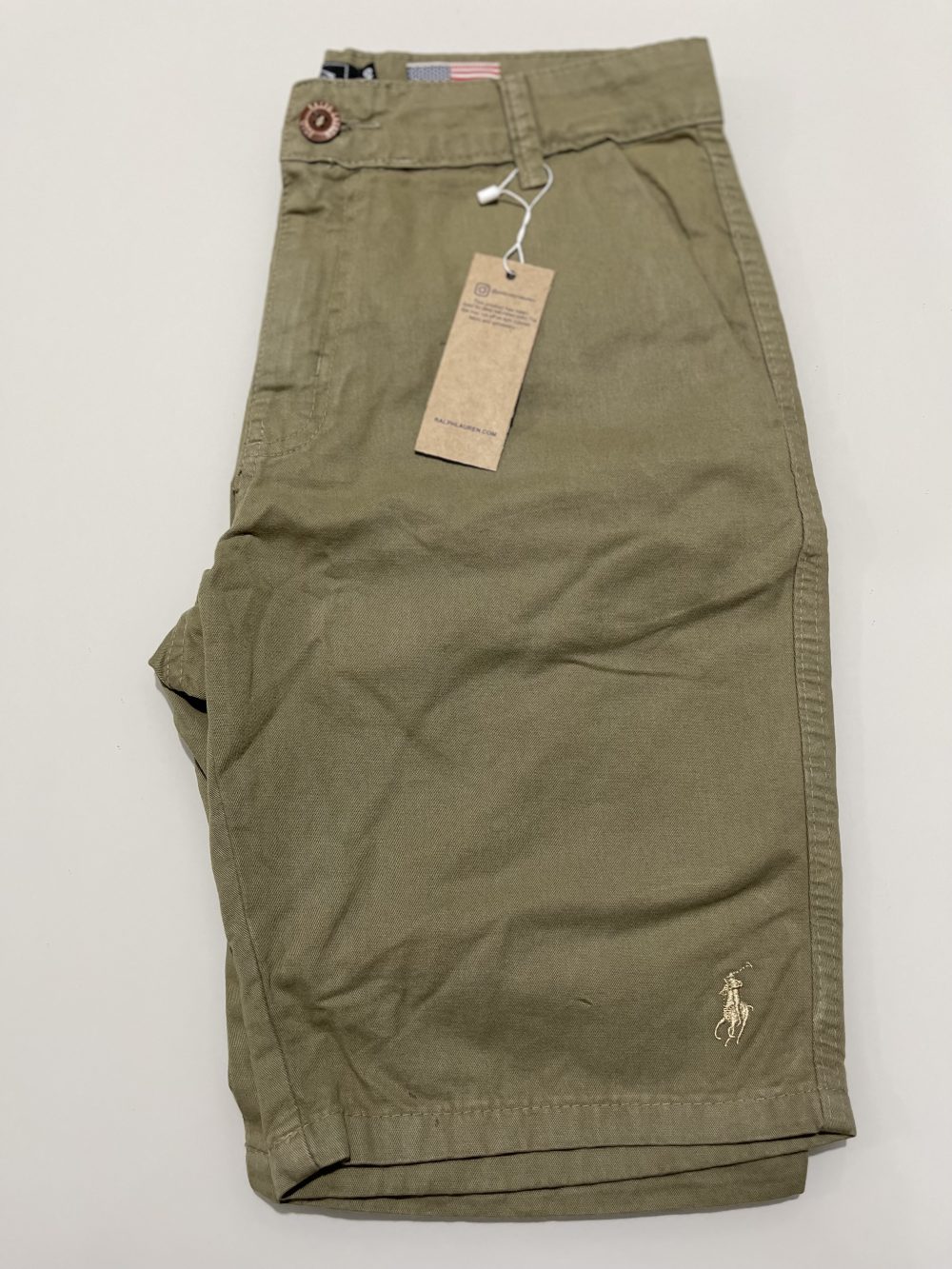 SHORTS SARJA RALPH LAUREN VERDE OLIVA
