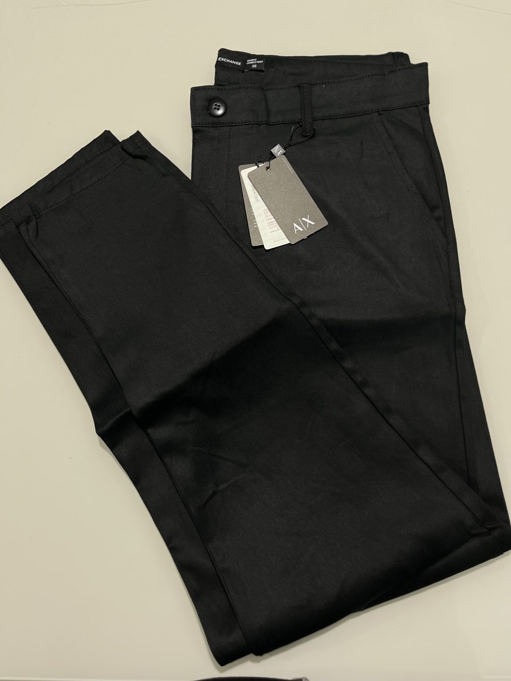 CALÇA SARJA ARMANI PRETA
