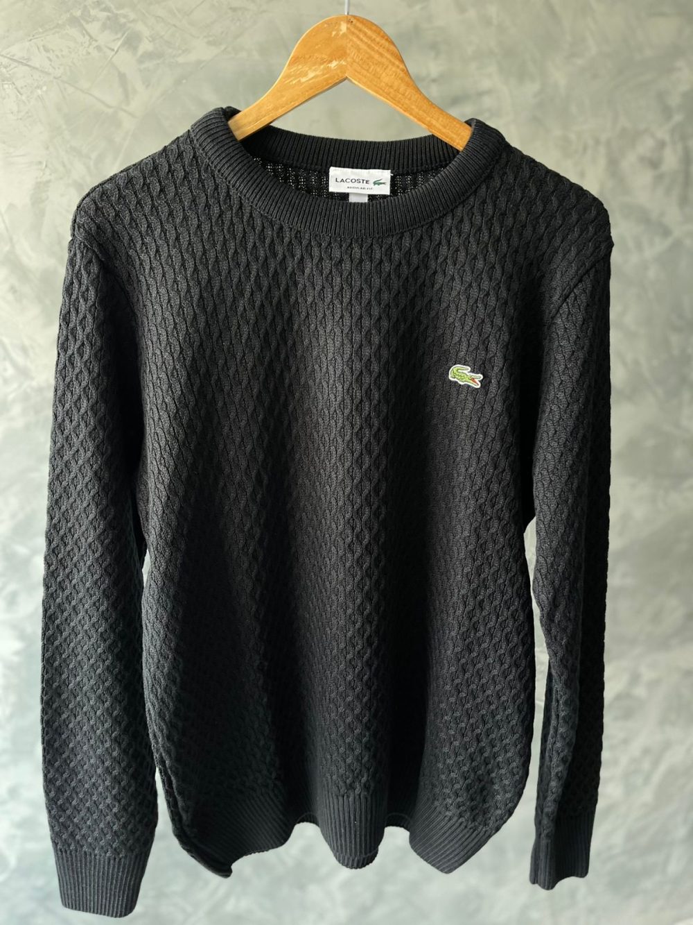 SUÉTER DE TRICÔ  - LACOSTE  PRETA