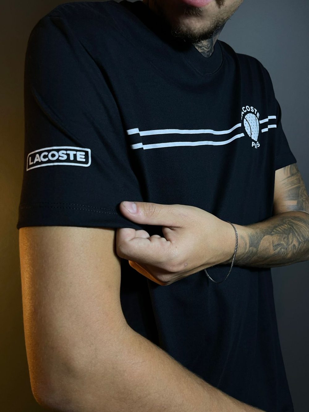 GRIFE ITALIANA LACOSTE PARIS PRETA - Image 2
