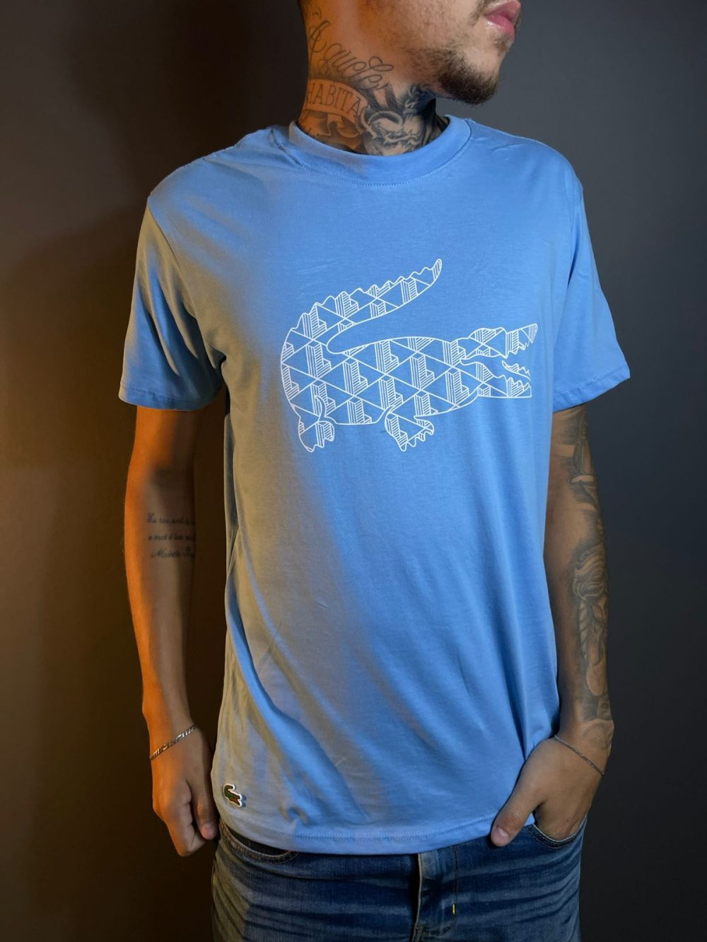 GRIFE ITALIANA LACOSTE AZUL BEBE