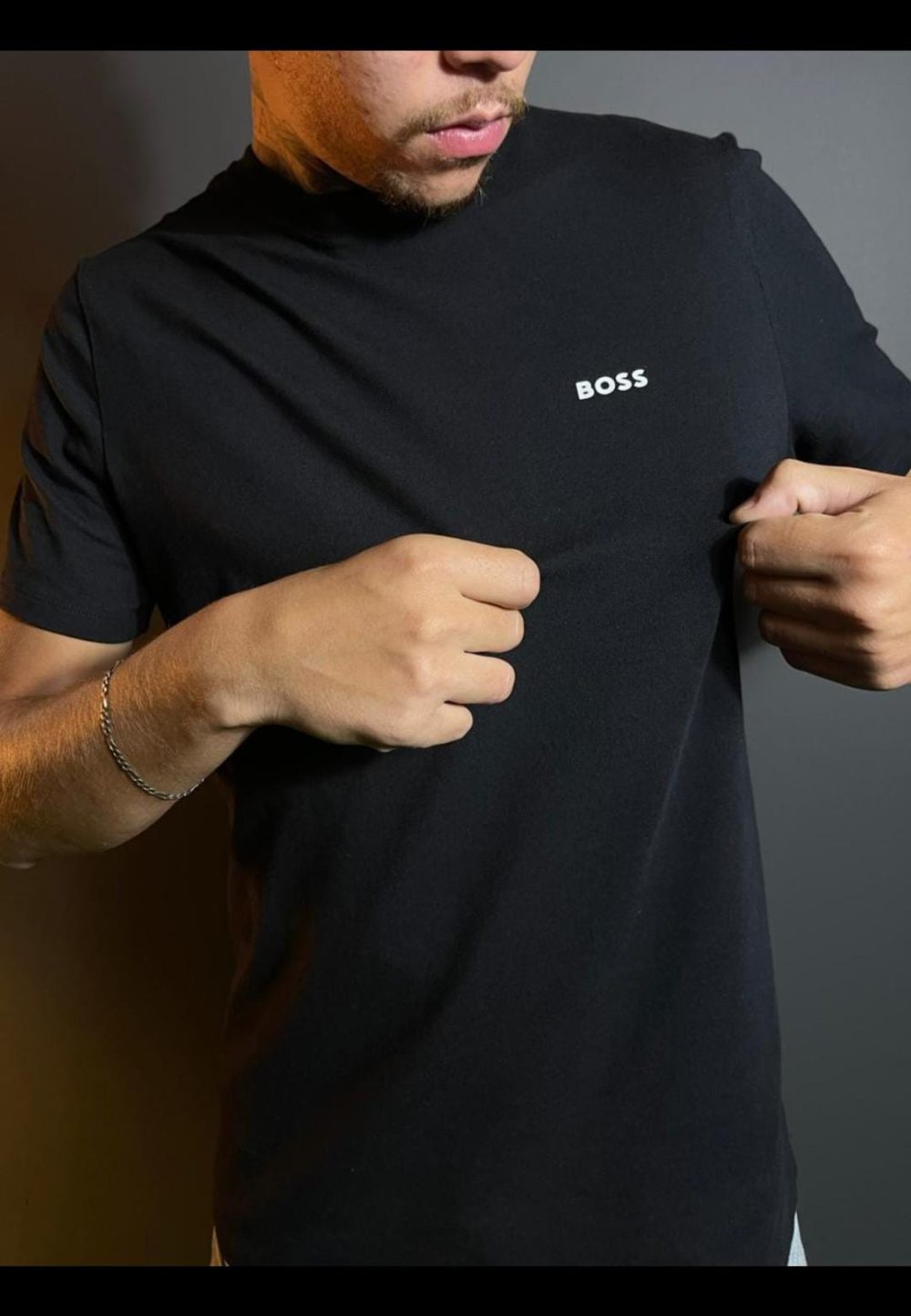 GRIFE ITALIANA HUGO BOSS PRETA