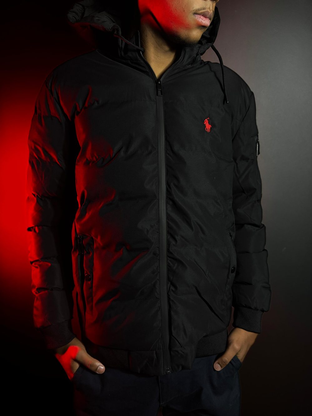 JAQUETA BUFFER RALPH LAUREN PRETA