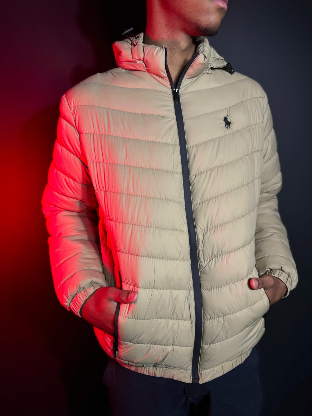 JAQUETA BUFFER RALPH LAUREN CARAMELO