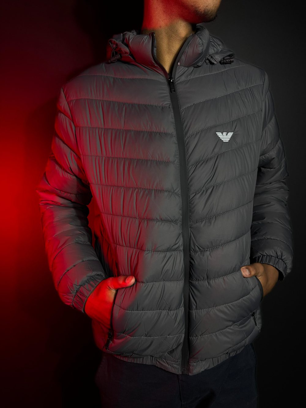 JAQUETA BUFFER EMPORIO ARMANI CINZA