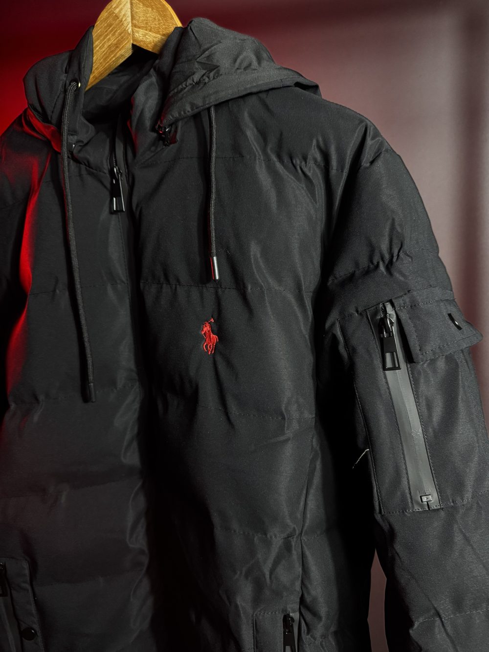 JAQUETA PUFFER RALPH LAUREN PRETA - Image 3
