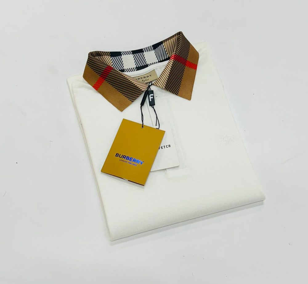 POLO PIQUET BURBERRY BRANCA