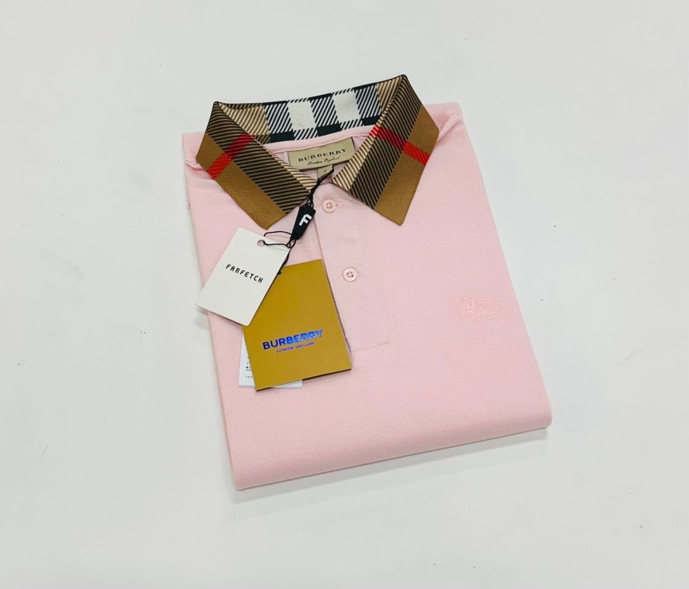 POLO PIQUET BURBERRY ROSA