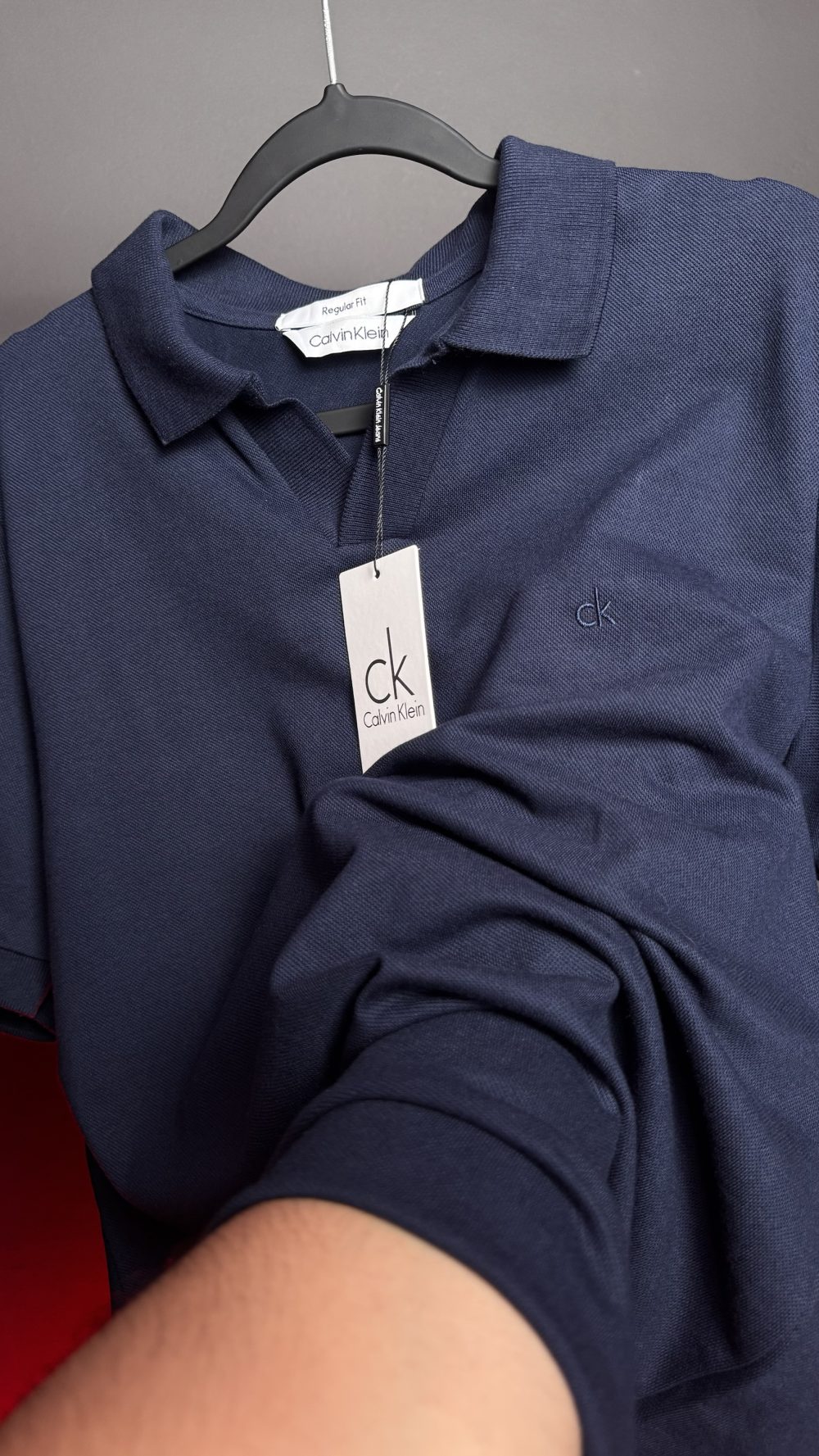 POLO PIQUET CALVIN KLEIN AZUL-MARINHO