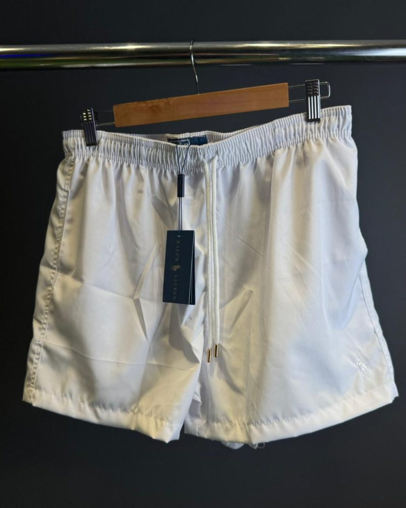 SHORTS RALPH LAUREN BRANCO (DETALHE QUANDO MOLHADO)