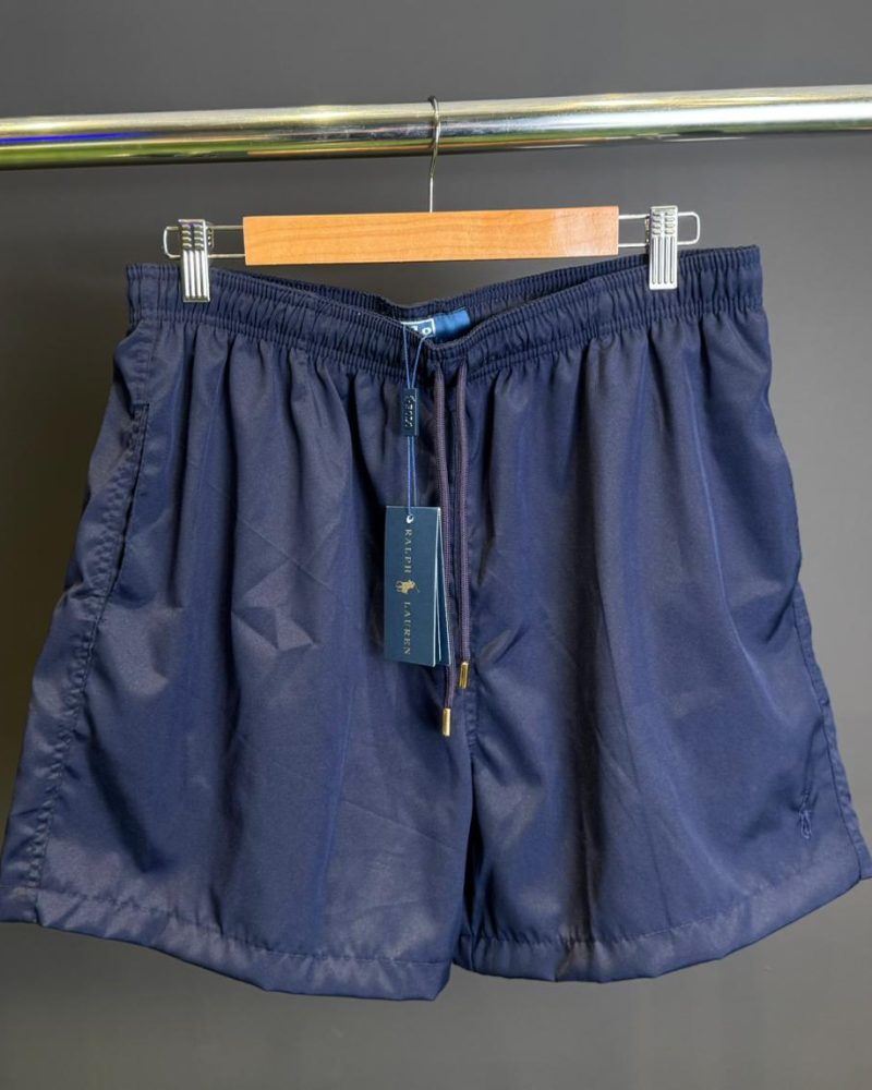 SHORTS RALPH LAUREN AZUL MARINHO (DETALHE QUANDO MOLHADO)