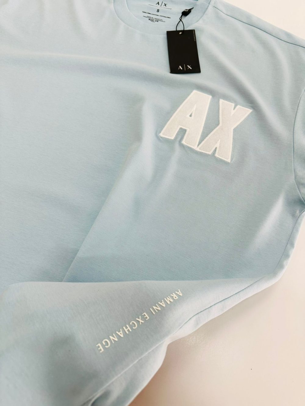 GRIFE ITALIANA ARMANI EXCHANGE AZUL-BEBE - OVERSIZED - Imagem 2