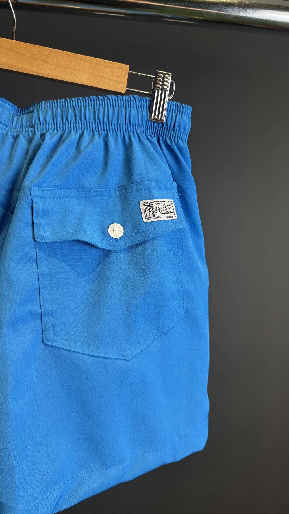 SHORTS RALPH LAUREN AZUL BB (DETALHE QUANDO MOLHADO) - Imagem 3